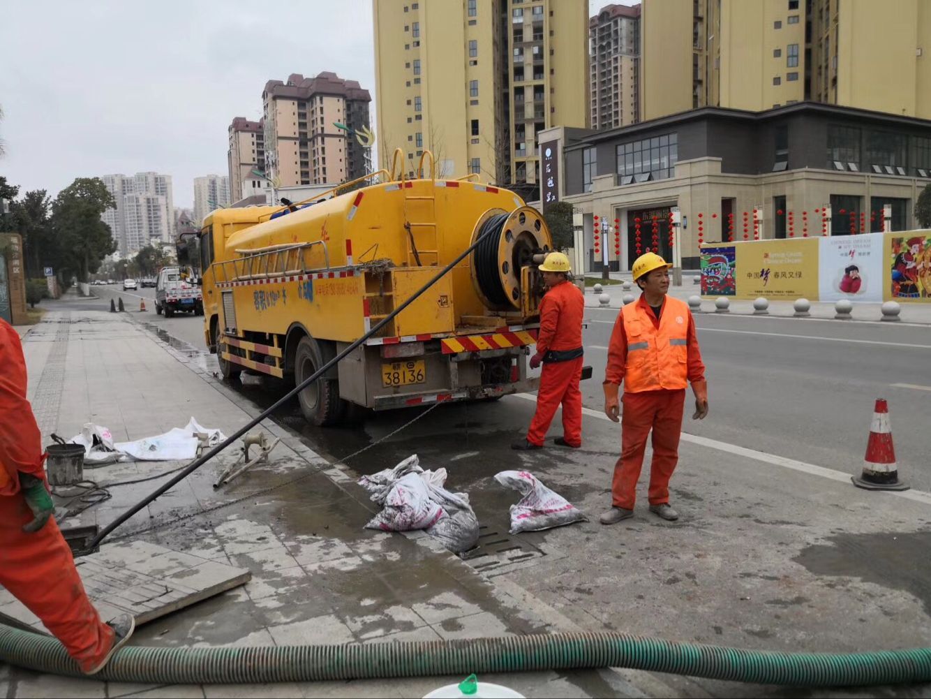 南口街道排污管道清淤-管道清洗